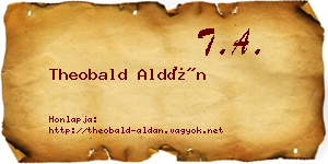 Theobald Aldán névjegykártya